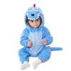 LOLANTA Dinosaur Kigurumi Kids Halloween Costume Baby Romper Overalls for Boys and Girls Blue Size 120