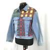 Steel Jeans USA 80s-90s Vintage Patchwork Denim Jacket Mens S Western(USED)