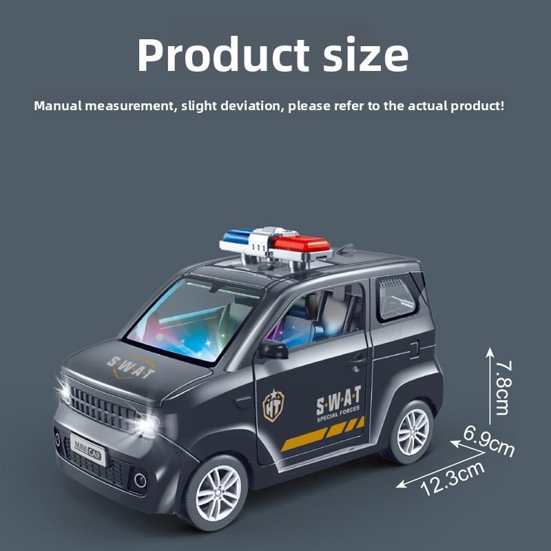 Security Police City Car Model Children Toy With Sound And Functions Light