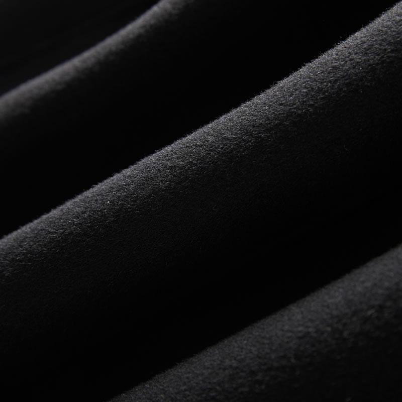 100% Wool Women Coat TIDENOVEL Autumn Wool Long Coat Handmade Pea Coat Winter Warm Cashmere Long Jacket