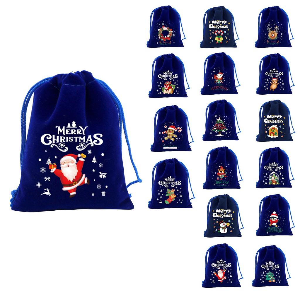 Candy Gift Bag Snack Stahovací taška Úložná taška Vánoční dárek