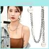 Stylish Titanium Steel Letter Pendant Necklace For Trendy Casual Wear 51cm To 80cm