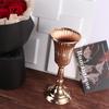 Anti-fall Gold Iron Vase Wrought Iron Simulated Flower Holders Wedding Photo Props  Table Decor