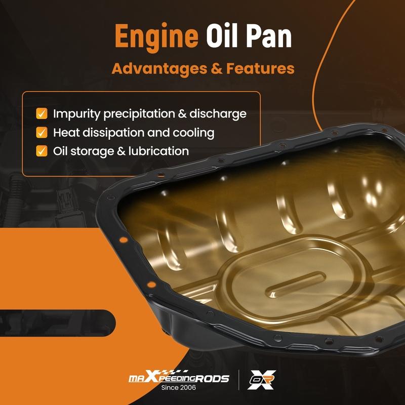 Steel Oil Pan Lower for Lexus GS300 IS300 I6 3.0L Petrol 1998-2005 Black