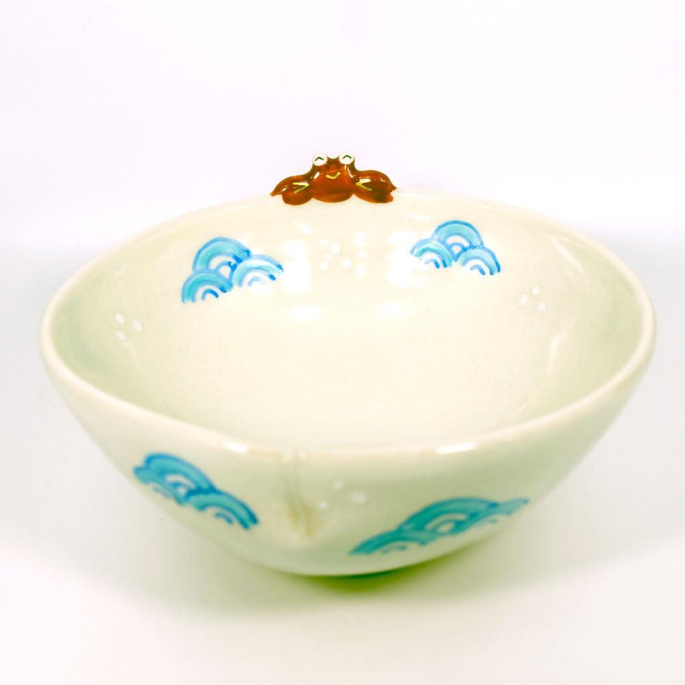 Matcha Tea Bowl, Kyoto Ware, Made in Japan, Crab Design, by Takenaka Kosho, Perfect for Tea Ceremony, Gift, 14cm Wide x 6.5cm High