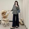2026 Spring Maternity French Patchwork Two-Piece Loose T-shirt - Korean Simple Style
