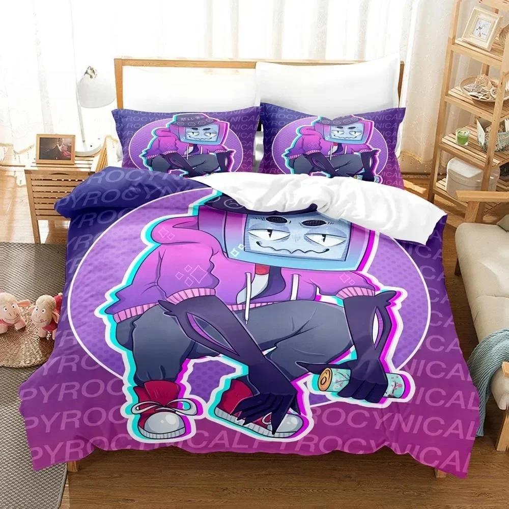 3D Anime Pyrocynical Bedding Set Single Twin Printed Bed Set With Pillowcase Bed Duvet Cover Single Double Queen Super King Size