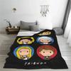 Friends TV Show Cartoon Wool Blankets Cute Funny Throw Blanket for Home Quilt