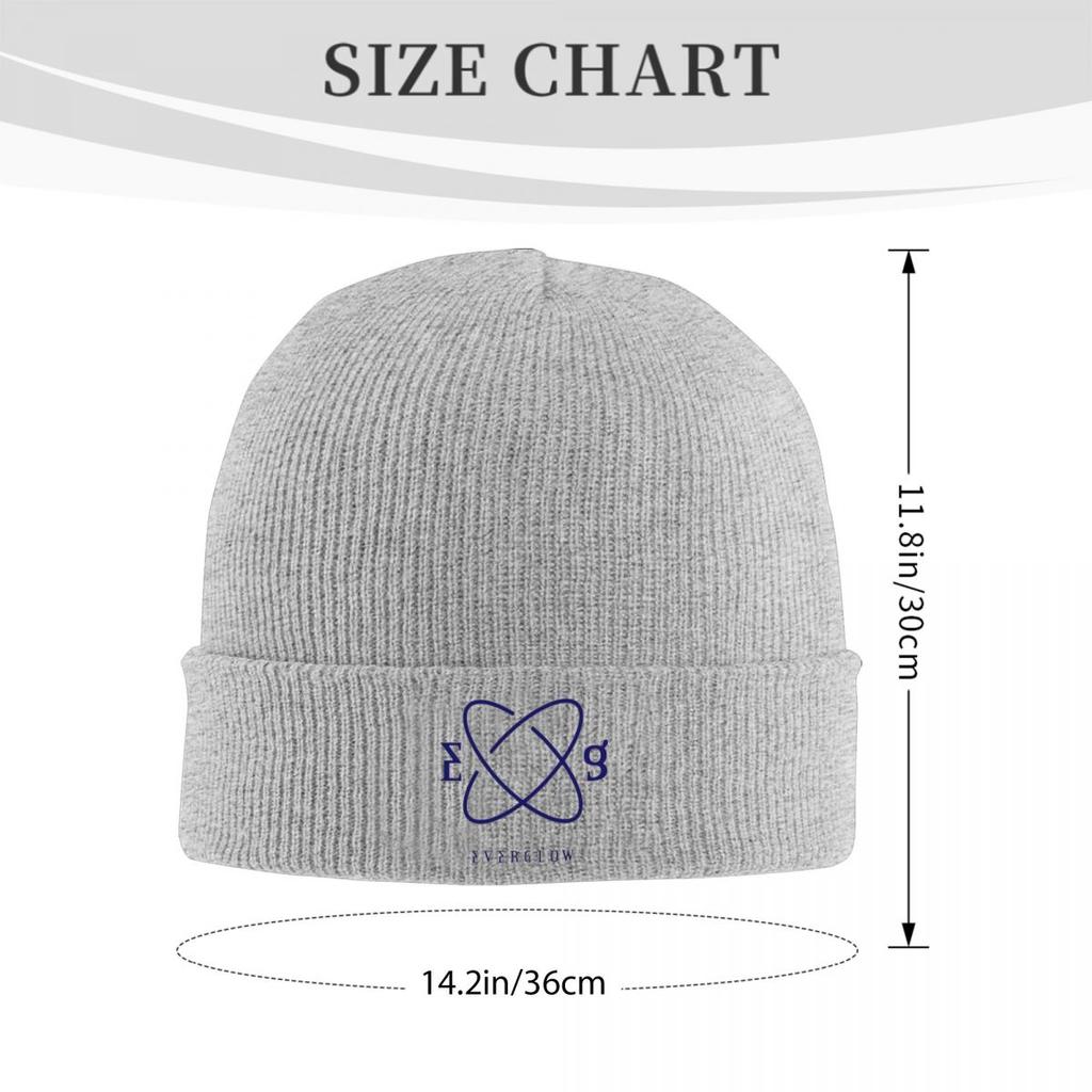 Everglow Logo Warme Strickmütze Winter Strickmütze Beanie Mütze Skullies Beanies Hip Hop Kappen für Unisex
