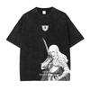 Berserks Mnaga Tshirts Guts Griffith Graphic T Shirt Vintage Washed Oversized TShirt Short Sleeve Cotton Tee Men Women Clothes