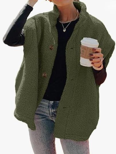 Cross-border Amazon casual versatile solid color plush vest women's winter new warm single-breasted sleeveless coat women
