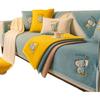Plüsch Sofakissen Winter Minimalistisch Modern Rutschfest Verdicktes Kissen Winter All-Inclusive Sofabezug Bezug Stoff Niedlich
