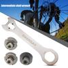 Sturdy Crank Wrench Heat Treatment Stainless Steel Wear Resistant Crank Spanner Bike Tool