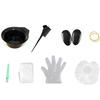 8Pcs Hair Color Dye Bowl Comb Brushes Gloves Hat Tool Kit Dye Bowl Comb Brush