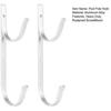 2Pcs Pool Pole Hook Heavy Duty Aluminum Alloy Screw Mount Skimmers Leaf Rakes Nets Pool Supplies Hanger Outdoor Garden Accessories