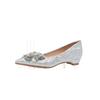 Champagne Crystal High Heels - Comfortable Bridal & Bridesmaid Shoes with Inner Lift