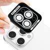 For iPhone 14 Pro/14 Pro Max Camera Lens Protector Glitter Decor Metal Frame Lens Film with Installation Tool