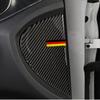 Carbon Fiber Front Door Panel Decoration Cover Trim 2Pcs For Mercedes Benz C Class W205 GLC X253 2015-2018 Car Accessories