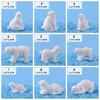Mini White Bear Polar Bear Figurines Simulation Home Micro Landscape Garden Miniatures Animal Home Decor Accessories
