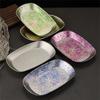 Imitation Titanium Square Dinner Plate Fish Trays Beautiful Snack Plate Kitchen Picnic Camping Fruit Salad Fried Chicken Box