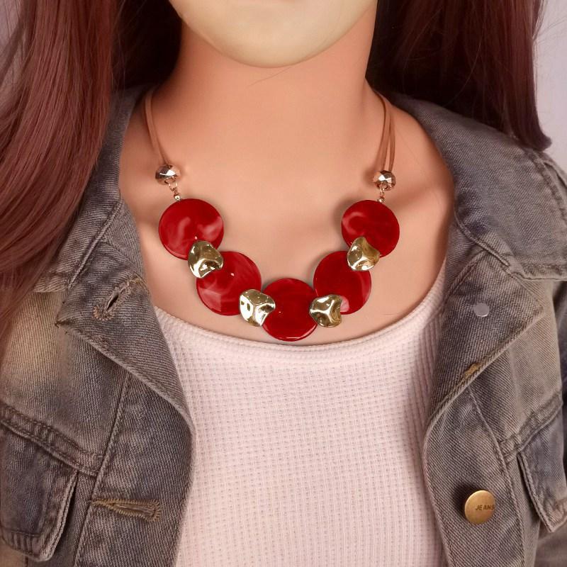 

Модное ожерелье для женских украшений красный