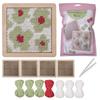 Flower Coaster Crochet Kits Needlepoint Starter Kits with Hook Needlepoint Kits Crochet Starter Kits for Craft Lovers