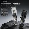 LCD Display Electric Hair Trimmer: Professional Salon Clear Body Shaver