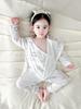 Tagless Newborn Cotton Bodysuit, Double-Layer Stomach Protection, Spring/Autumn Pajamas, Class A Baby Home Wear