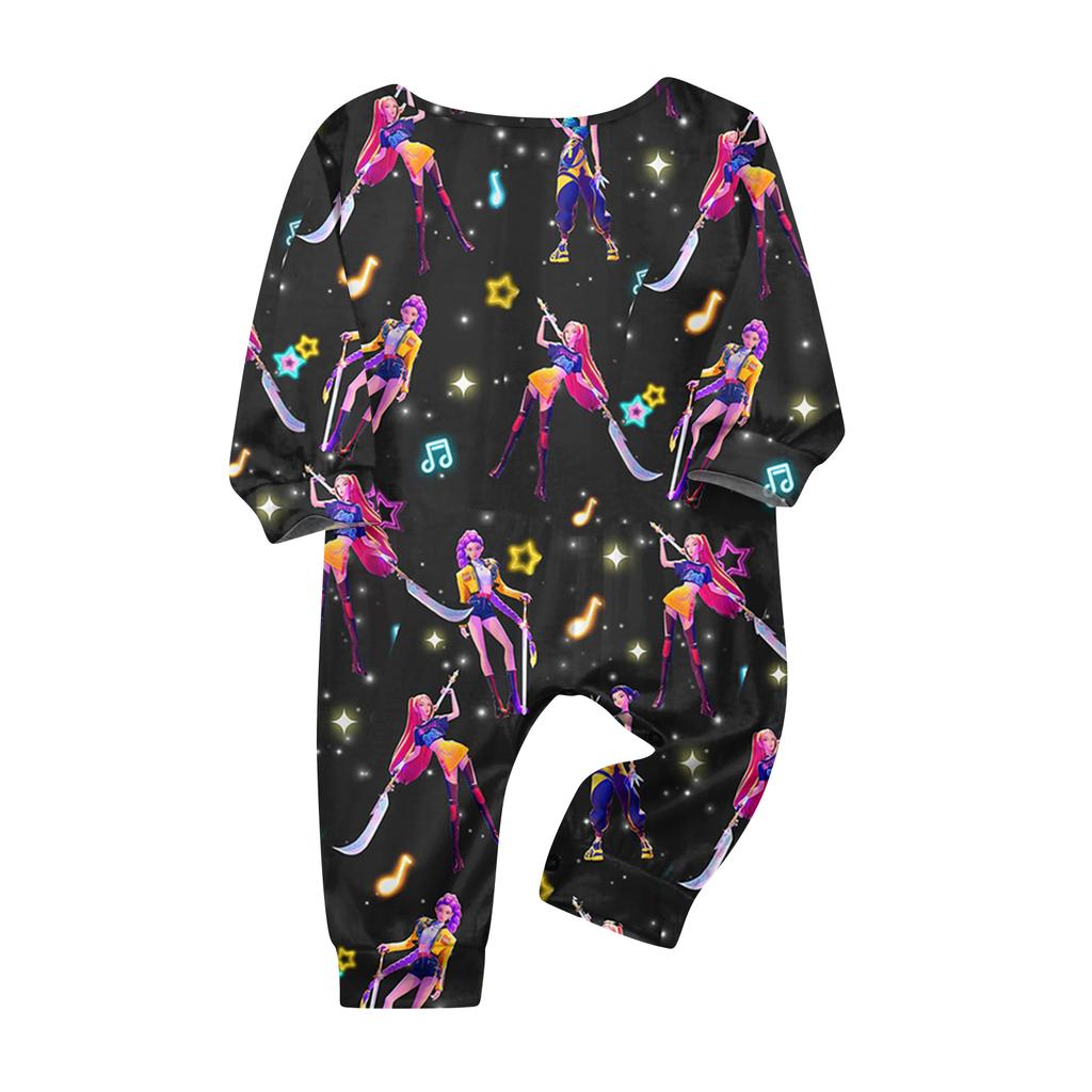 Prints Family Matching Long Sleeve Tops+Pants Set Family Matching Sets