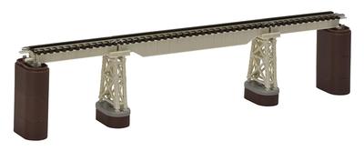 TOMYTEC TOMIX N Gauge Trestle Bridge S280 Ivory with 2 Brick Piers and 2 Trestle Piers Included Model Railway Supplies (F) (Item No. 3277) -