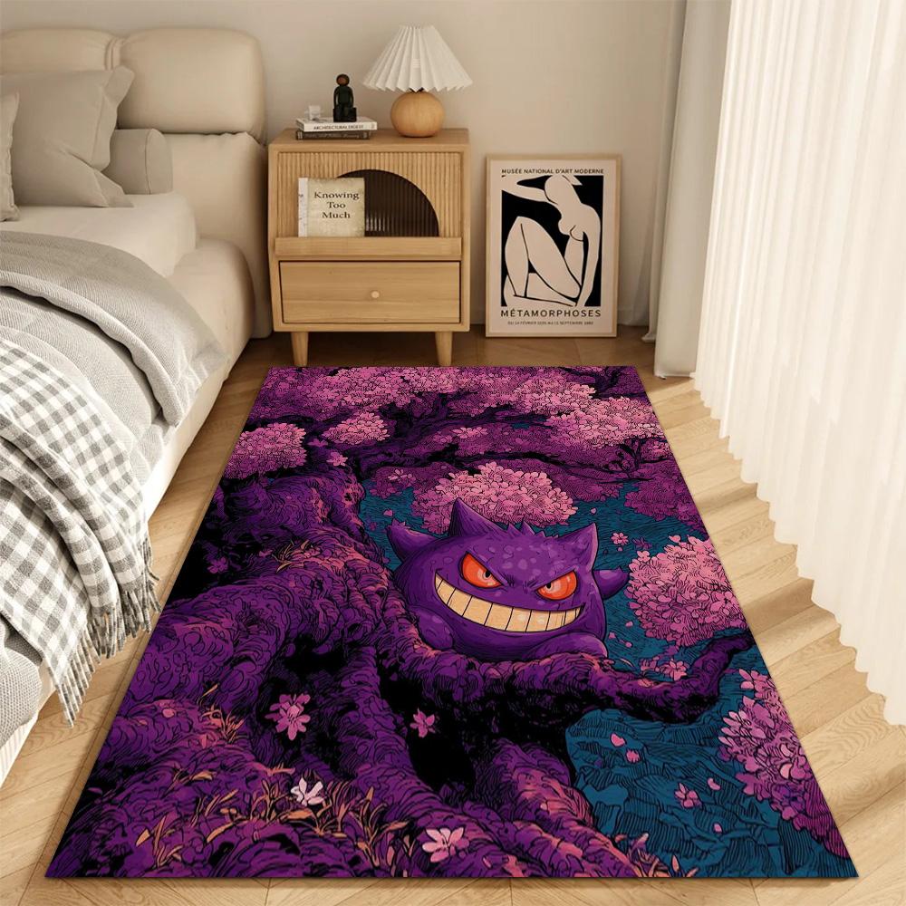 

Fashion Entrance Mat Living Room P-Pokemon Rugs Decoration G-gengar Floor Mats Kitchen Carpet Balcony Doormat Front Door Bath 40cm x 60cm