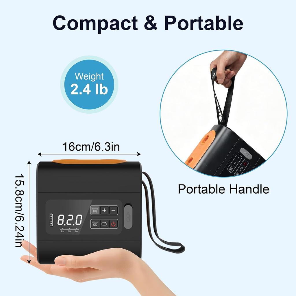 Outdoor Wireless Air Pump Travel Vacuum Pump with Inflatable Deflate Portable Electric MINI Inflatable Pumps for Mats