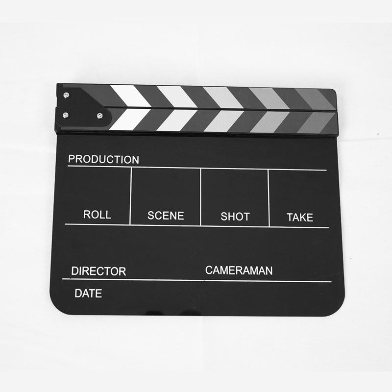 Acrylic Striped Movie Clapperboard Photography Prop