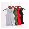 Herren Unterhemd Baumwolle Bodybuilding Sport Unterhemd Herren Sommer Mode Einfarbig T-Shirt Tops