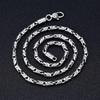 New Fashion S925 Silver Necklace for Men Retro 6MM Thick Six-Character Mantra Trendy Personality Jewelry