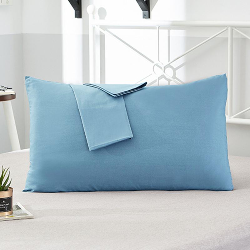 Solid Cotton Envelope Pillowcase 40x60 50x90 Soft Breathable Bedding Pillow Cover Multiple Sizes Available