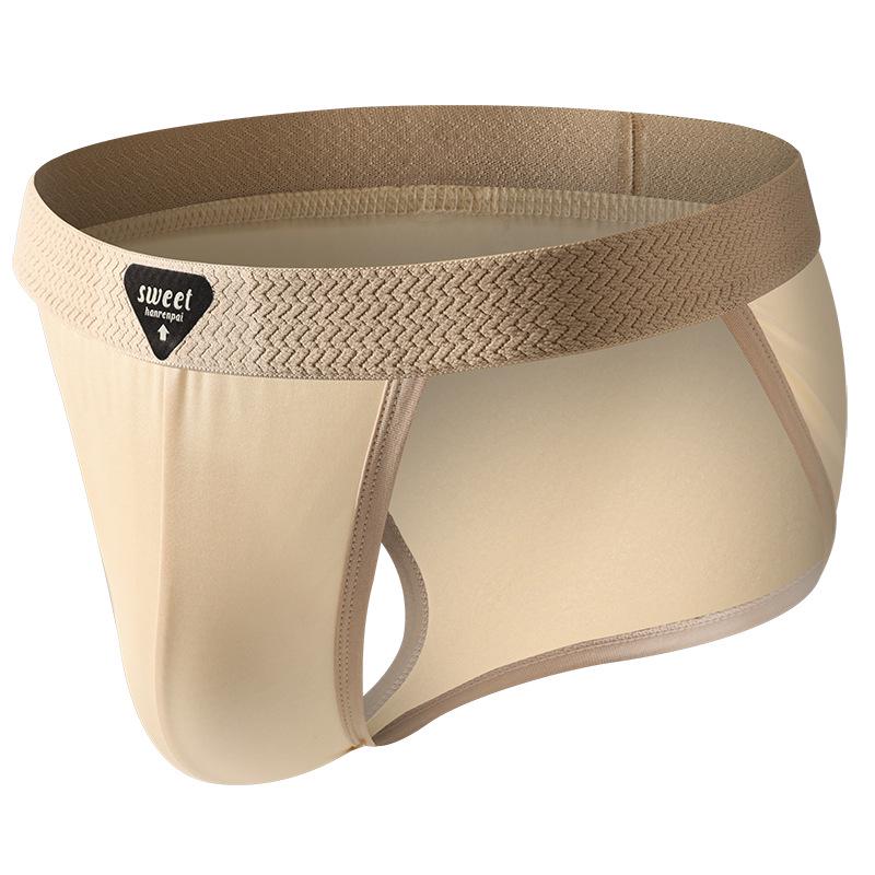 

Мужские хлопковые трусы-слипы с высокой посадкой: Стильное нижнее белье с низкой посадкой, сексуальное, дышащее Extra Large