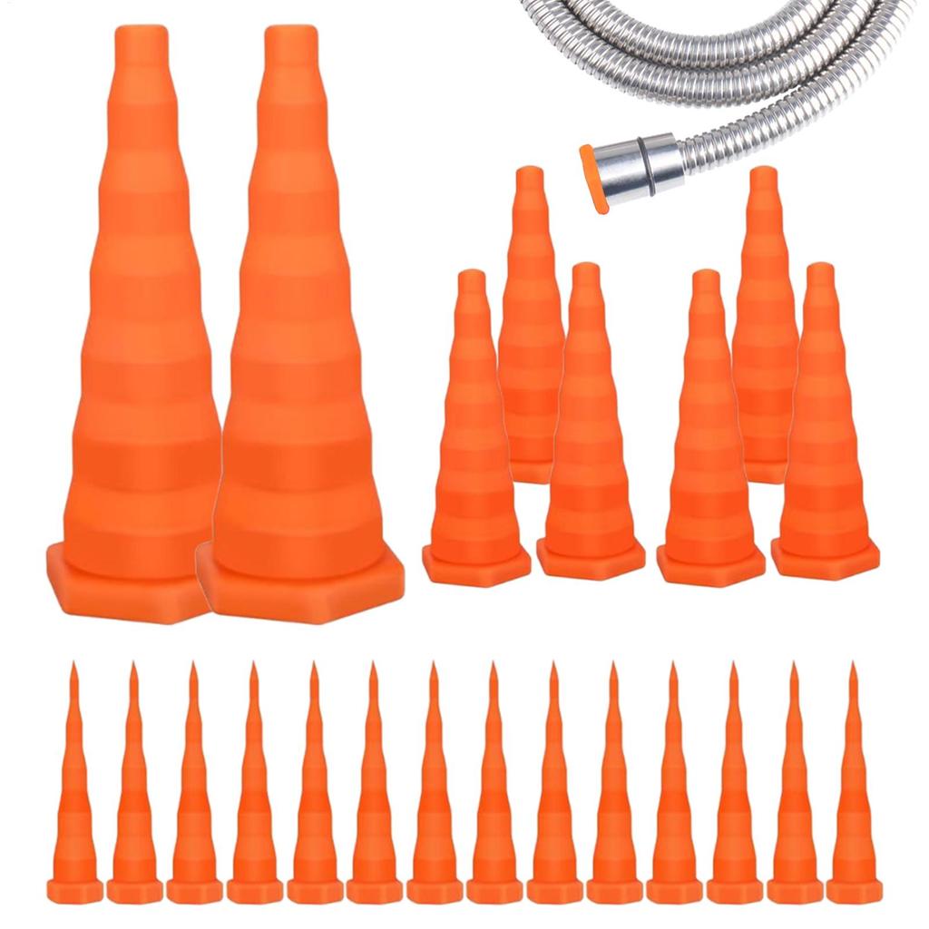22 szt. Zatyczki do węży hydraulicznych Stożkowe zatyczki uszczelniające do oleju hydraulicznego Gumowe zatyczki do węży zapobiegające kapaniu Do linii nawadniających