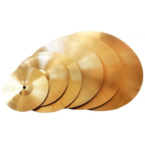 SIzlaho Drum Cymbal, Hi-Hat Cymbal, Brass, Jazz Drum, Easy Installation, Practice, Instrument Accessory (18-inch x 1)