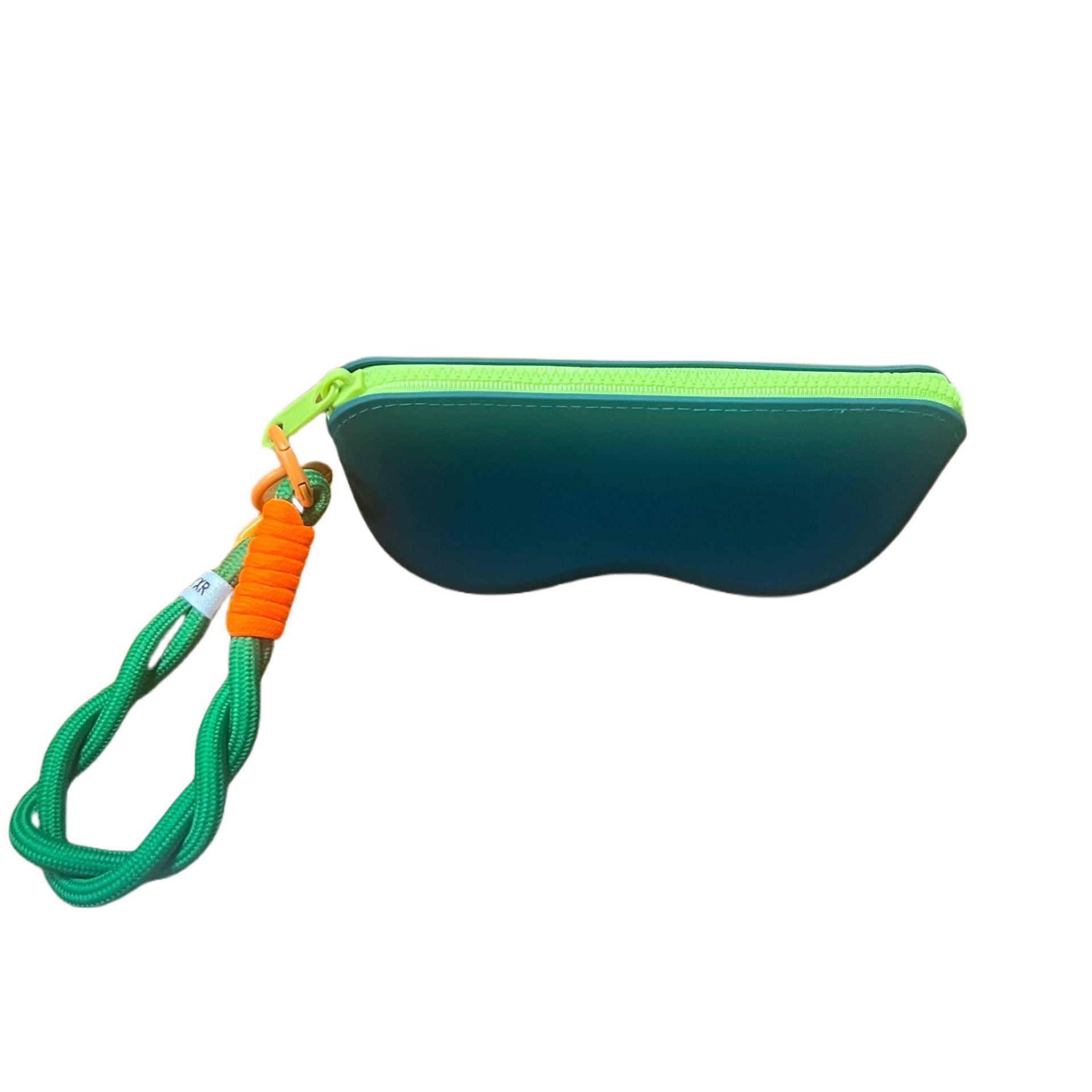 

Portable Car Mounted Sunglasses Case Waterproof Silicone Hand Glasses Bag Fashionable and Versatile for Both Men and Women зелений