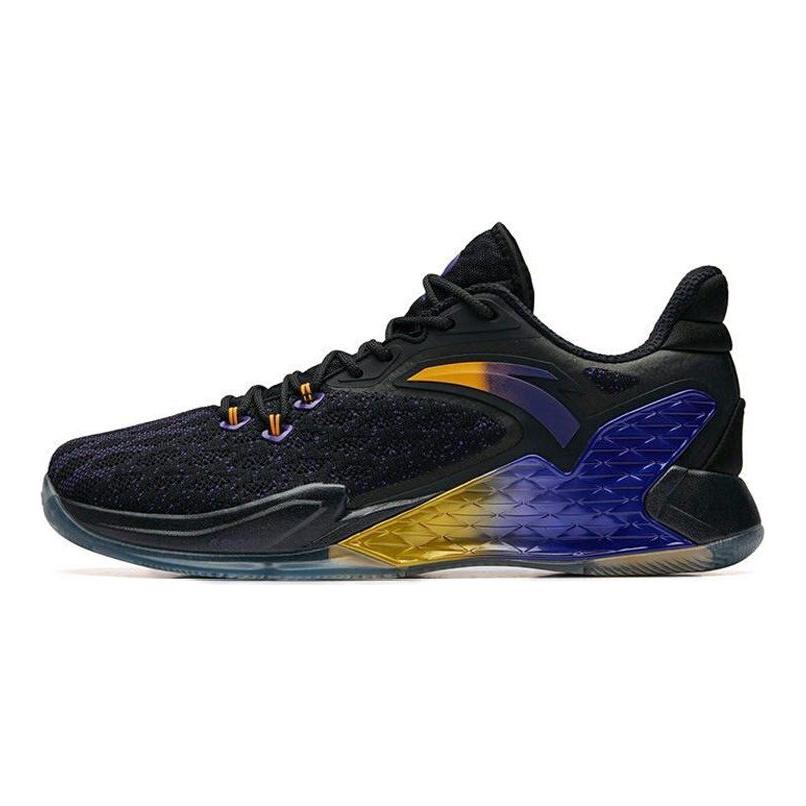 Anta RR5 Rajon Rondo 5 Non Slip Lightweight Low Top Performance Basketball Shoes Men's Black Purple 11911160R-4