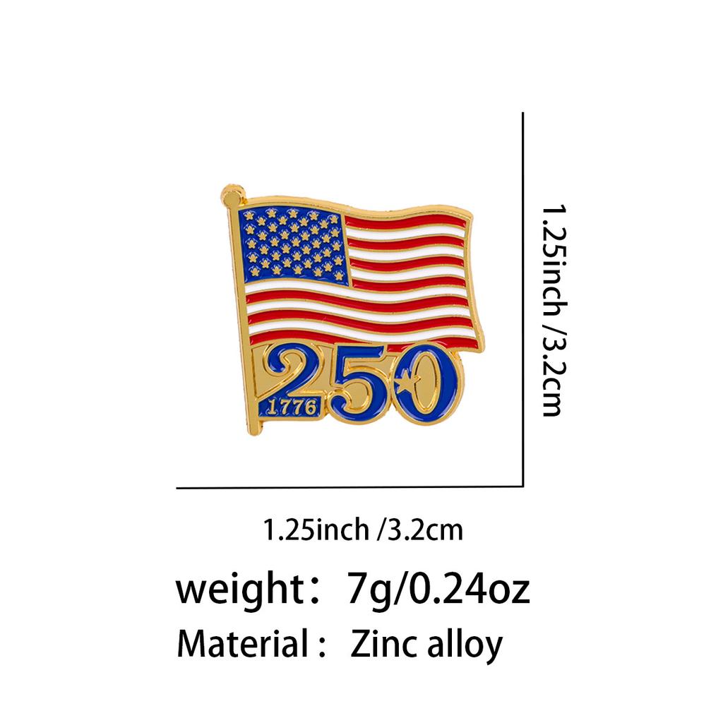 Commemorative Enamel Pin Limited Edition Metal Fashion Brooch Us Patriotic Badge Timeless American Flag Lapel Pin For Gift For