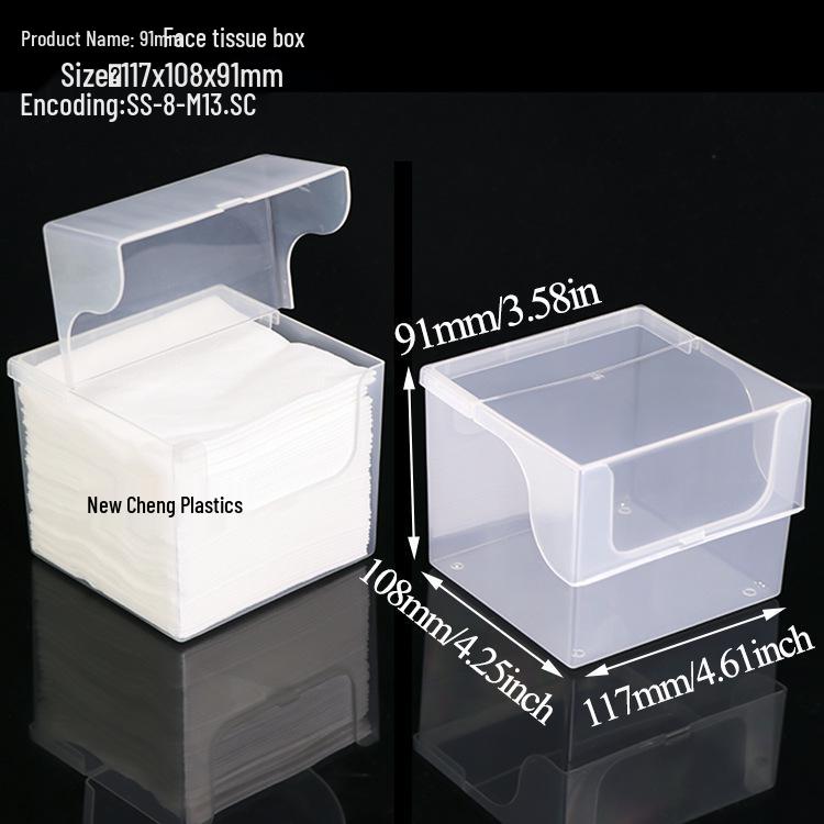 Makeup Cotton Swab Storage Box: Single/Double Compartment, Plastic PP Box for Lipstick and Remover Wipes