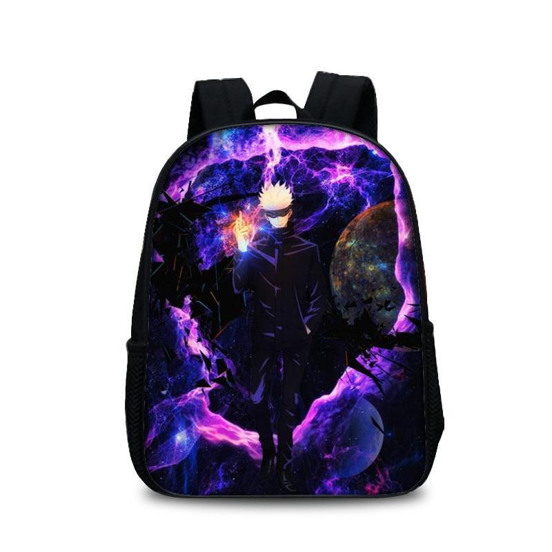 Jujutsu Kaisen Backpack With Polyester Material And Spacious Design For Students And Daily Use