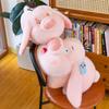 Cute pink pig doll plush toy queen bed sleeping pillow girl heart rag doll birthday gift