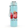 1PC Colorful Iced Coffee Cups 750ml Color Plastic Sports Water Bottle Leakproof Flip Straw Lid Suitable for Sports Office Home Use