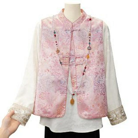 Spring 2026 Women s High-End Embroidered Chinese Tang Vest Top 3XL