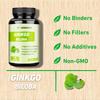Organic Ginkgo Biloba 1400mg - Brain Function, Memory & Concentration, Non-GMO