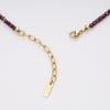 [GAVU] [Garb] 3mm Garnet Cubic Zirconia Power Stone Necklace for Women