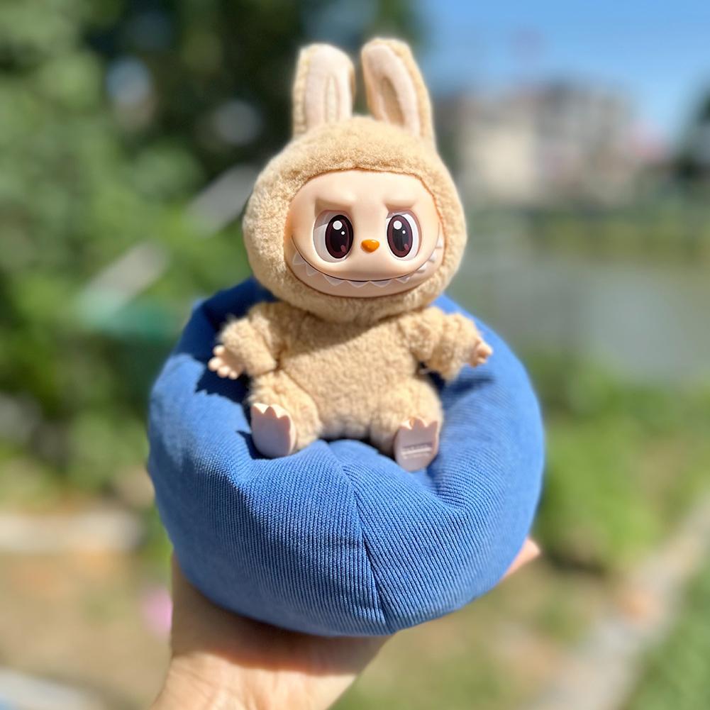 

Для 17см куклы Bjd Labubu Мини-диван Украшение комнаты Кукольный диван Автомобильный Мини-диван Кровать Второе поколение Серия Сидячая вечеринка синий